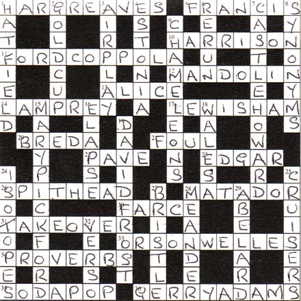 answers today' s sunday express prize crossword